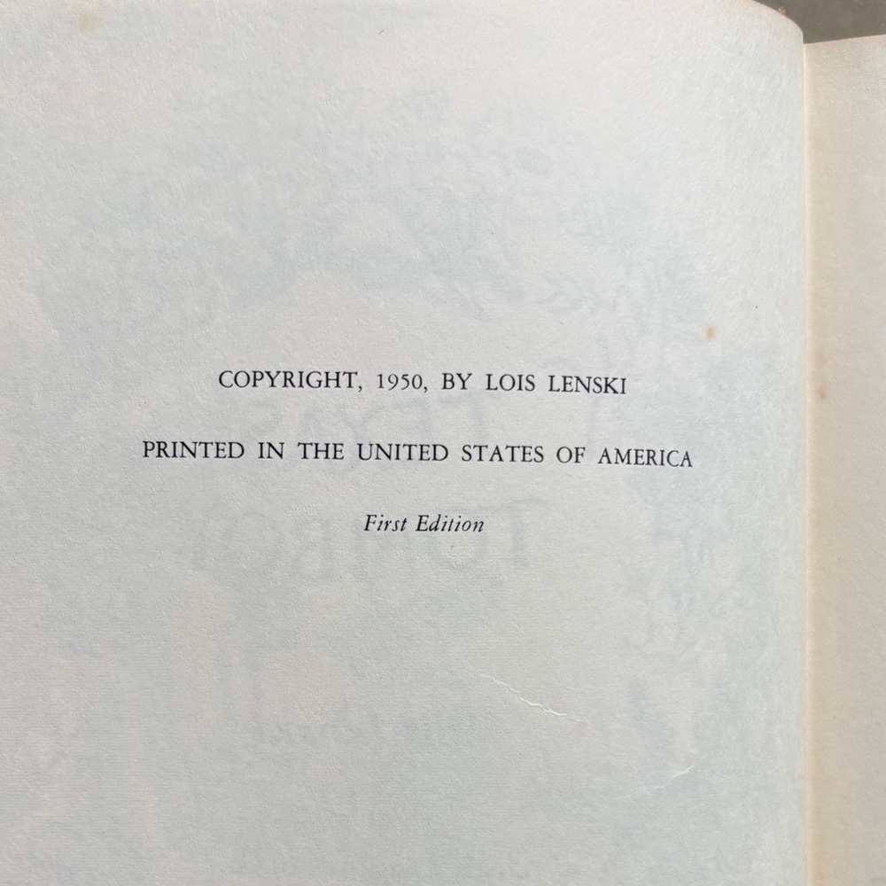 Signed Texas Tomboy First Edition Lois Lenski Inscribed Childrens Classic TX - Picture 3 of 11